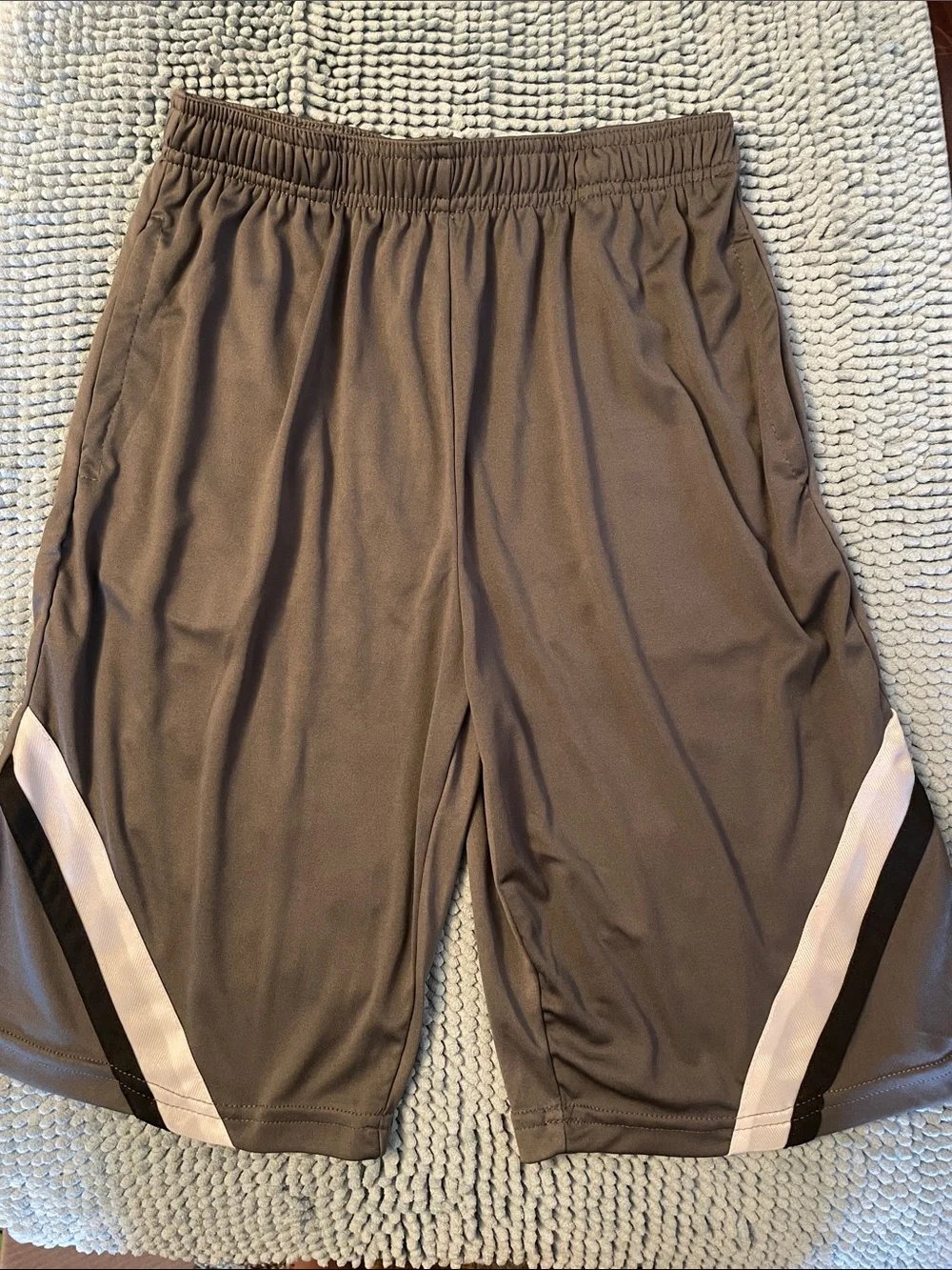 Set of 2 - RBX Boys Athletic Shorts - White and Gray
